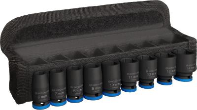 PRO Impact Socket Set, 1/4", Standard, 9-tlg. 