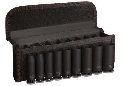 PRO Impact Socket Set, 3/8", tief, 9-tlg. 