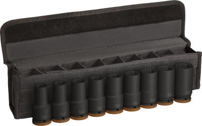 PRO Impact Socket Set, 3/4", tief, 9-tlg. 