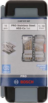 PRO Stainless Steel HSS-Co Spiralbohrer-Set, 18-tlg. 