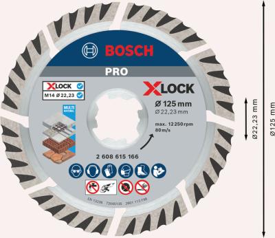 X-LOCK DIA-TS 125x22,23 Sf. Univ. 